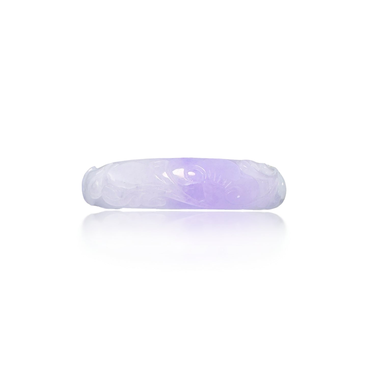 Abundance Bangle with Burma Jade Magic Cloud Carving