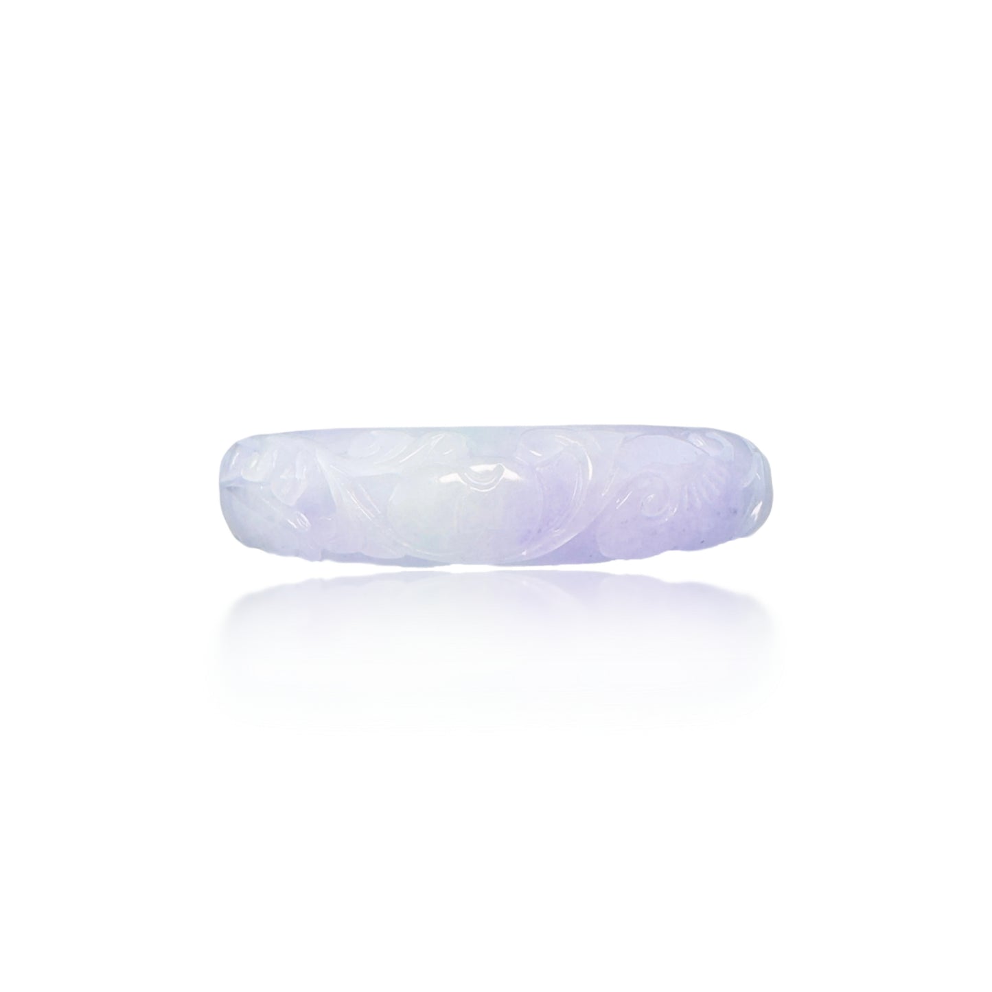 Abundance Bangle with Burma Jade Magic Cloud Carving