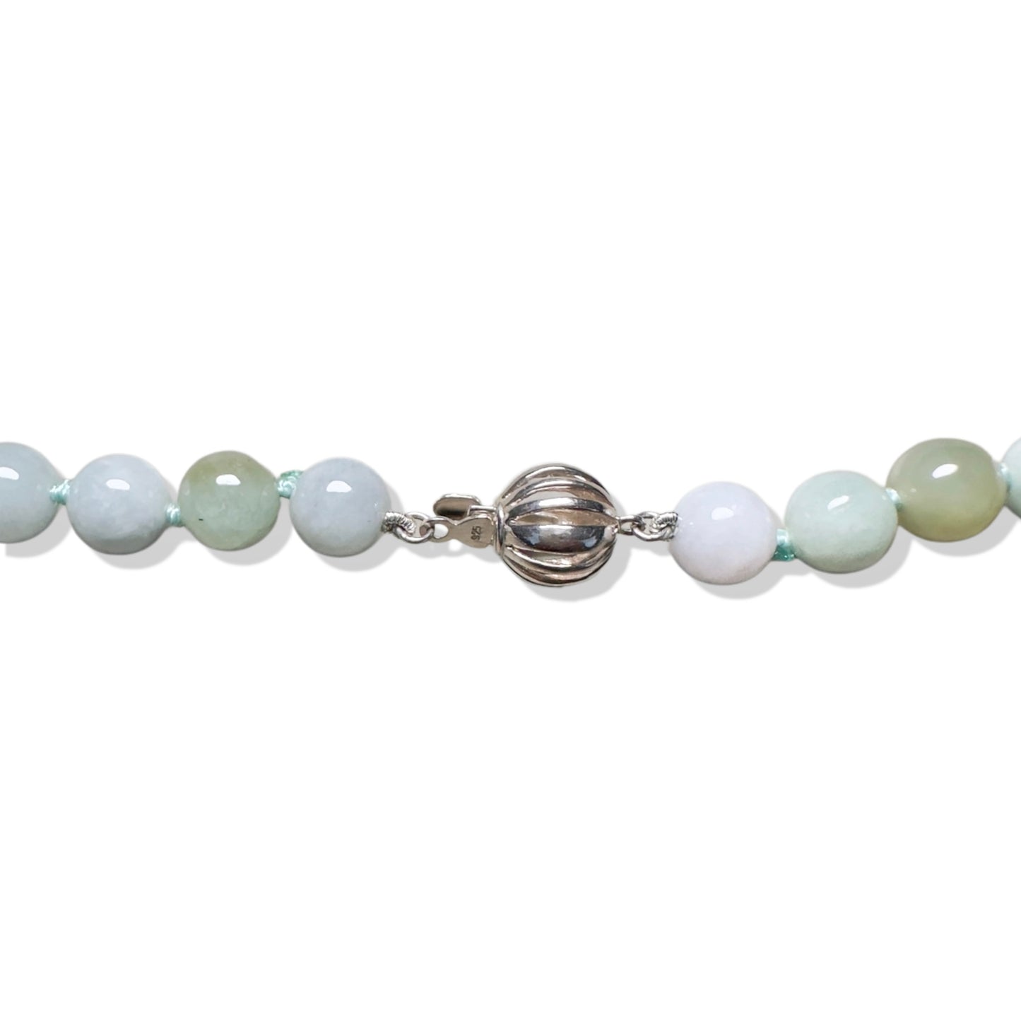 Abundance Necklace with Burma Jade and Yellow Jade Gourd Carving