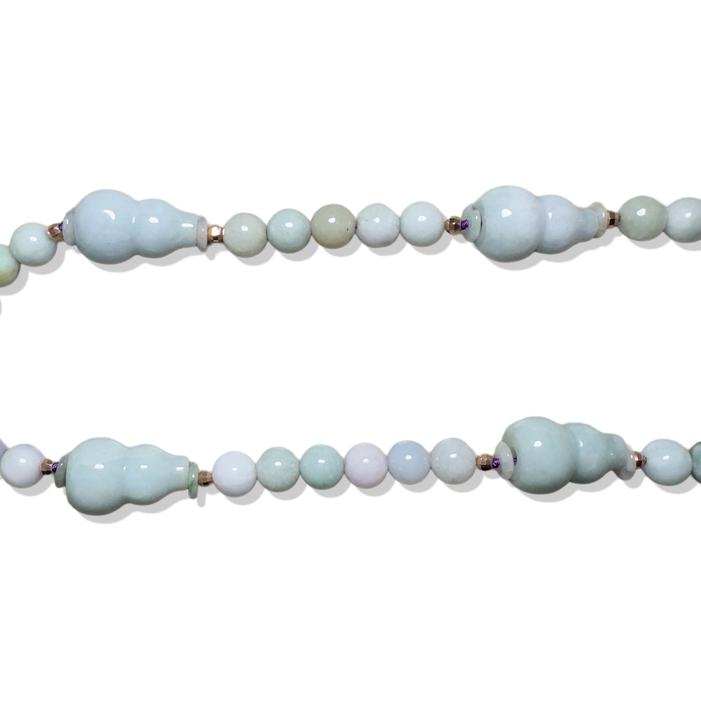 Abundance Necklace with Amethyst and Green Burma Jade