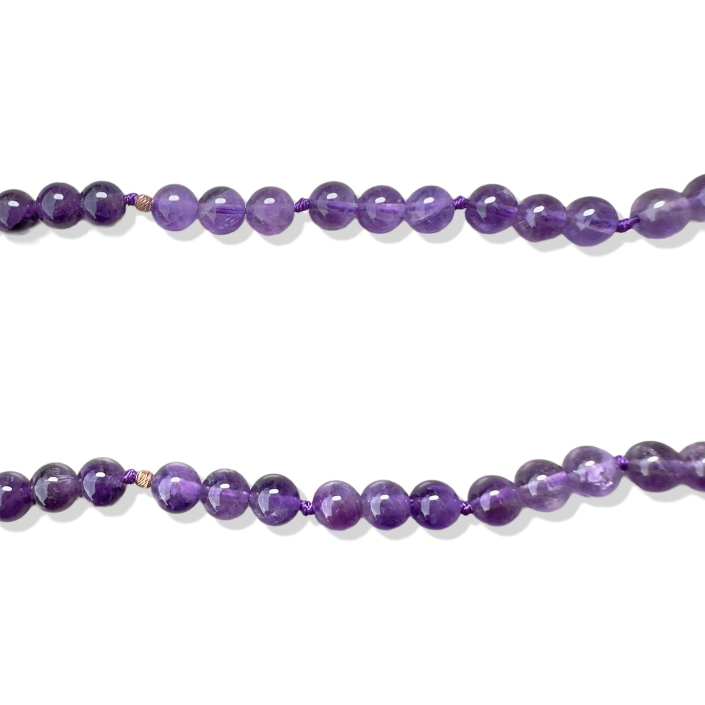 Abundance Necklace with Green Burma Jade and Amethyst