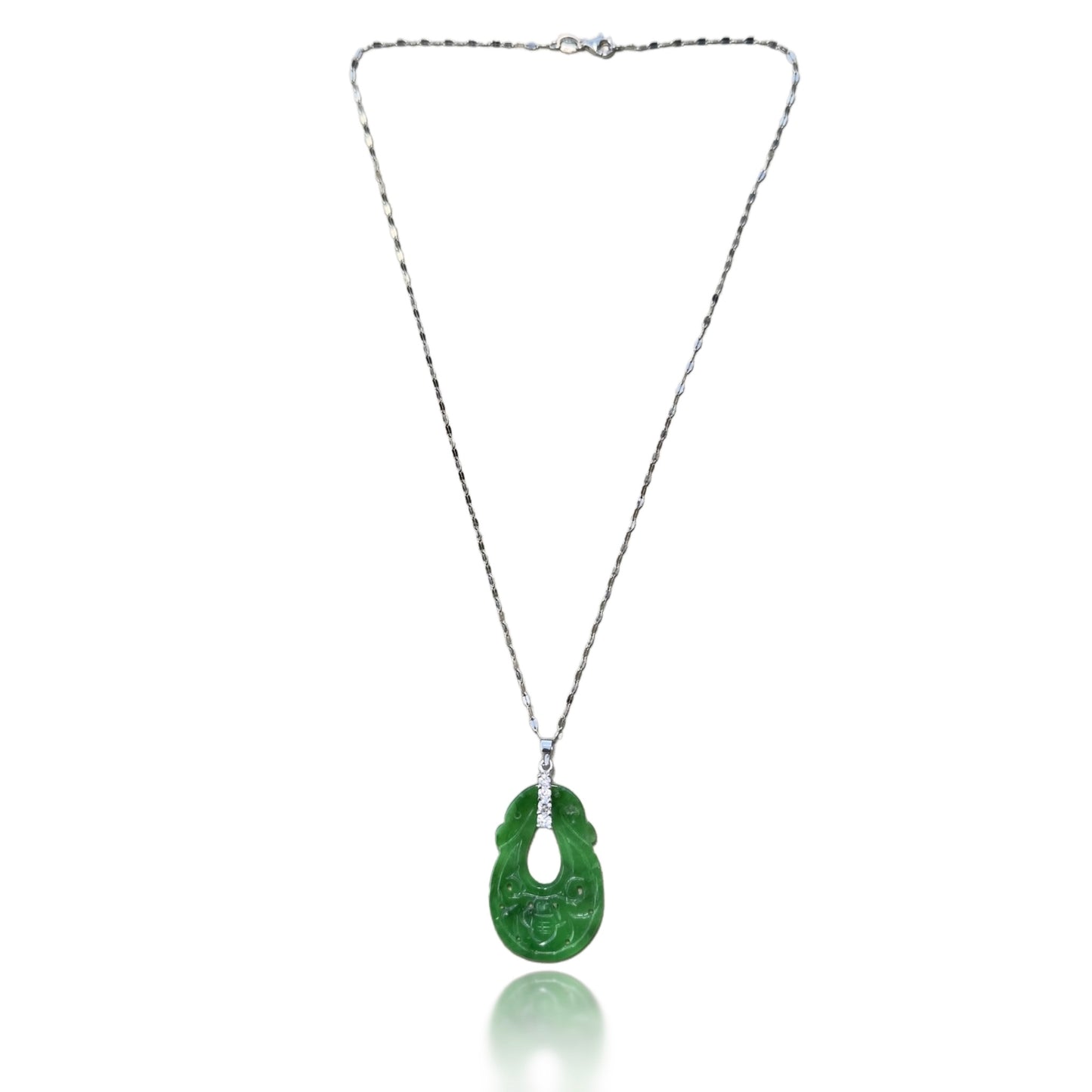Abundance Pendant with Jade Melon Carving