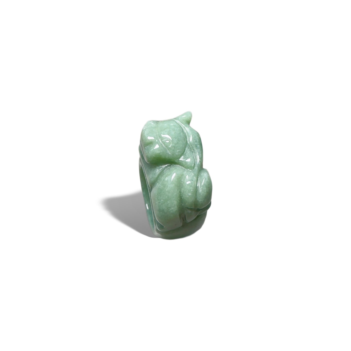 Abundance Ring with Burma Jade Pi Xiu (貔貅) Carving