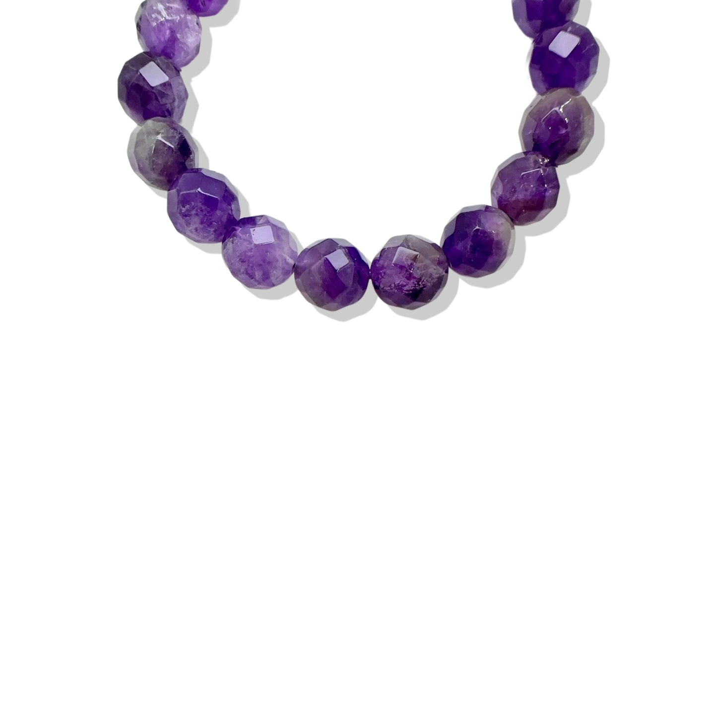 Calming Bracelet with Amethyst and Burma Jade Rose Charm bracelet