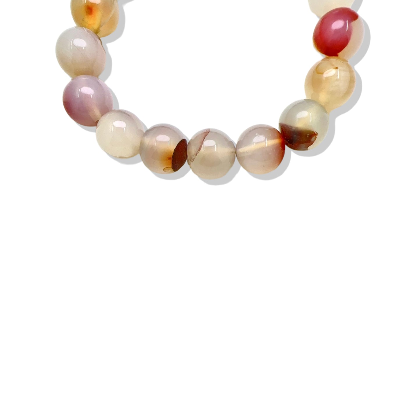 Creativity Bracelet with Orange Agate and Yellow Gold Bead