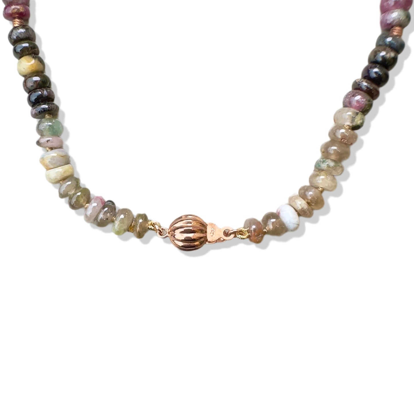 Harmony Necklace with Tourmaline and Pi Xiu Jade Pendant