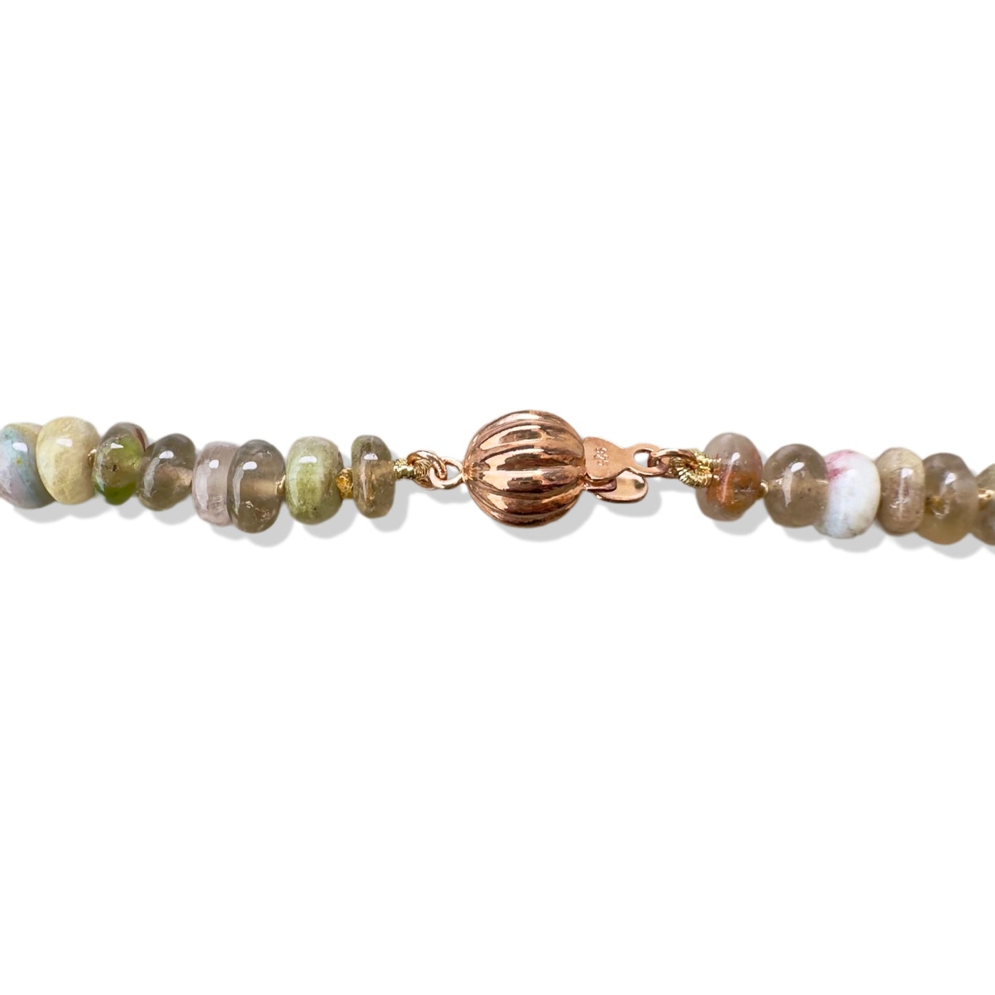Harmony Necklace with Tourmaline and Pi Xiu Jade Pendant