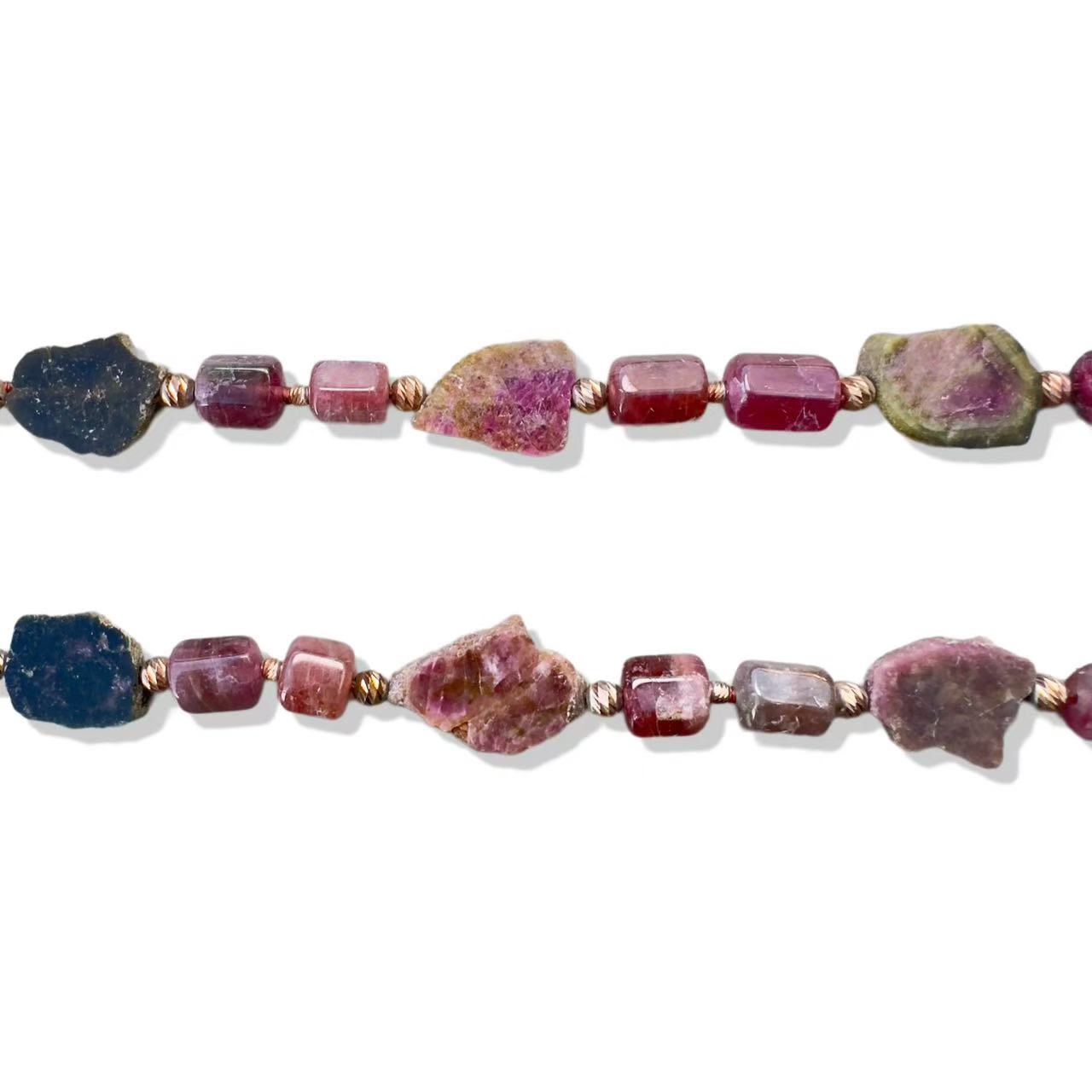 Harmony Necklace with Tourmaline Slice