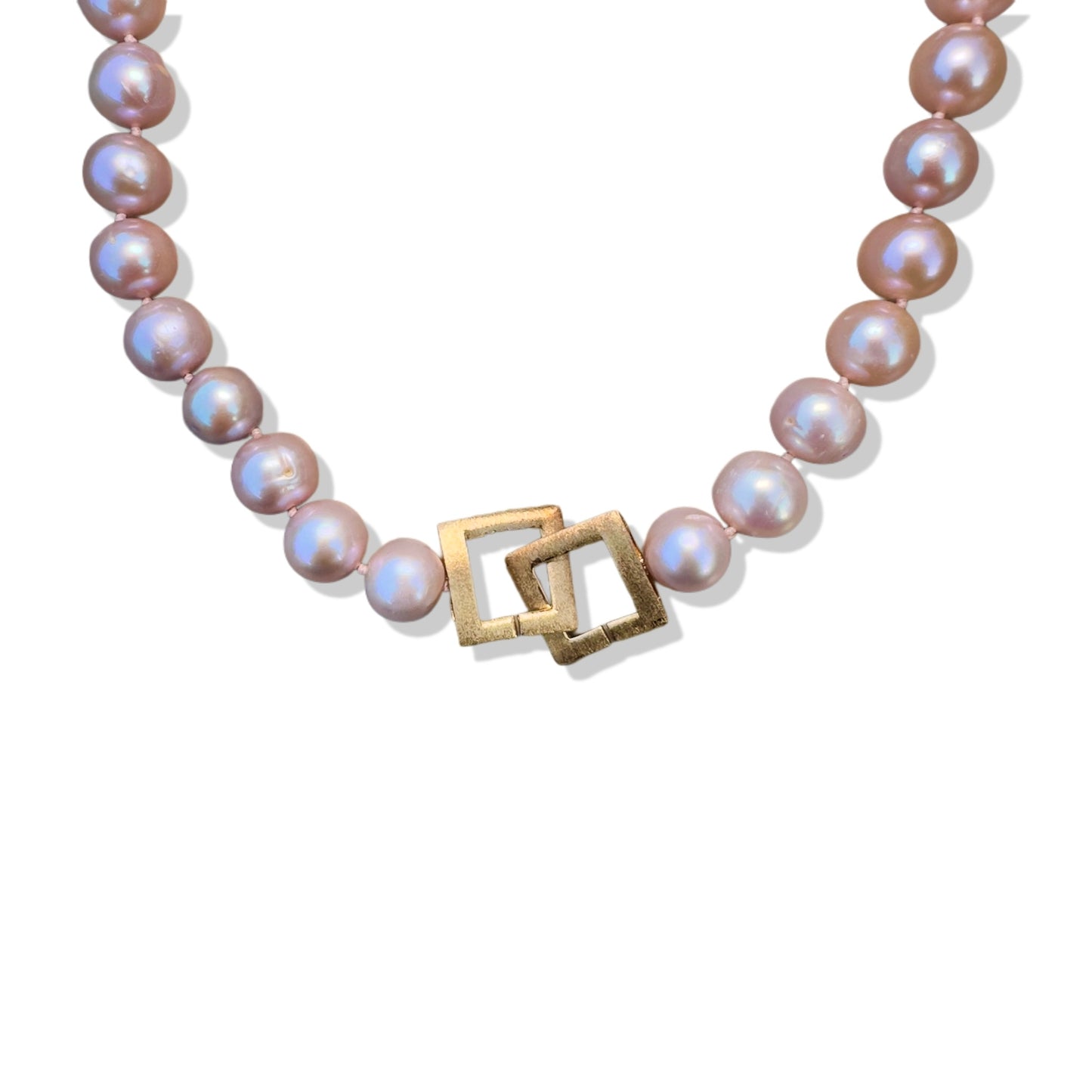 Inner Peace Necklace with Pink Pearl