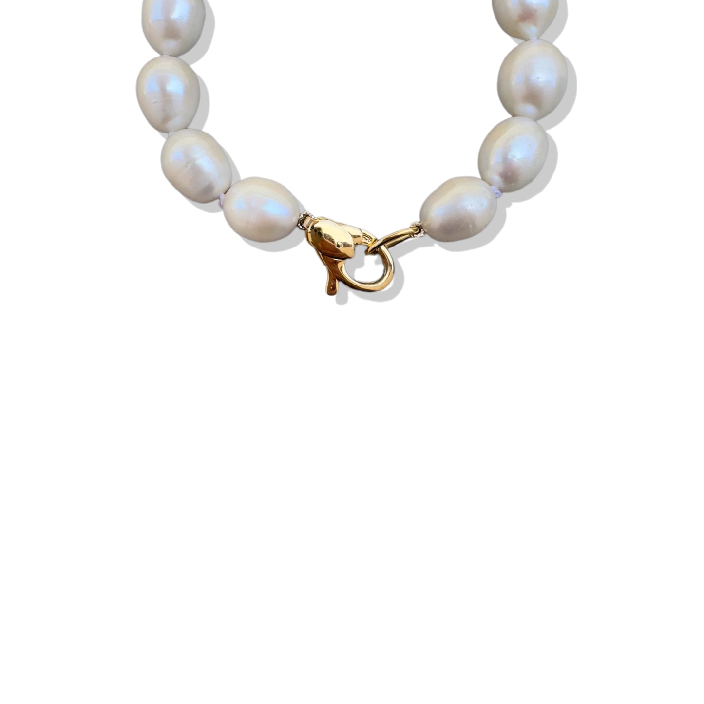 Inner Peace Bracelet with Freshwater Pearl and Gold Fill Bead
