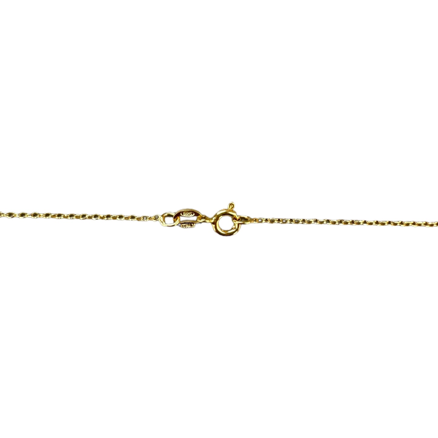 Inner Peace Pendant with White Baroque Pearl and Gold