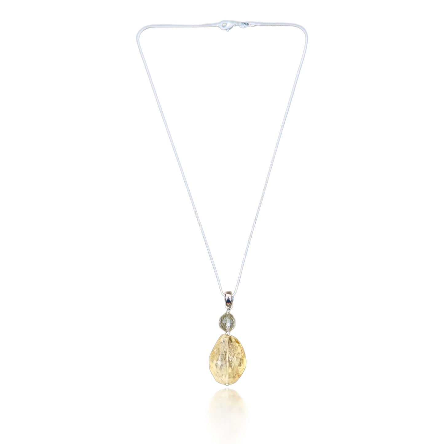 Joy Pendant with Citrine and Smoky Quartz