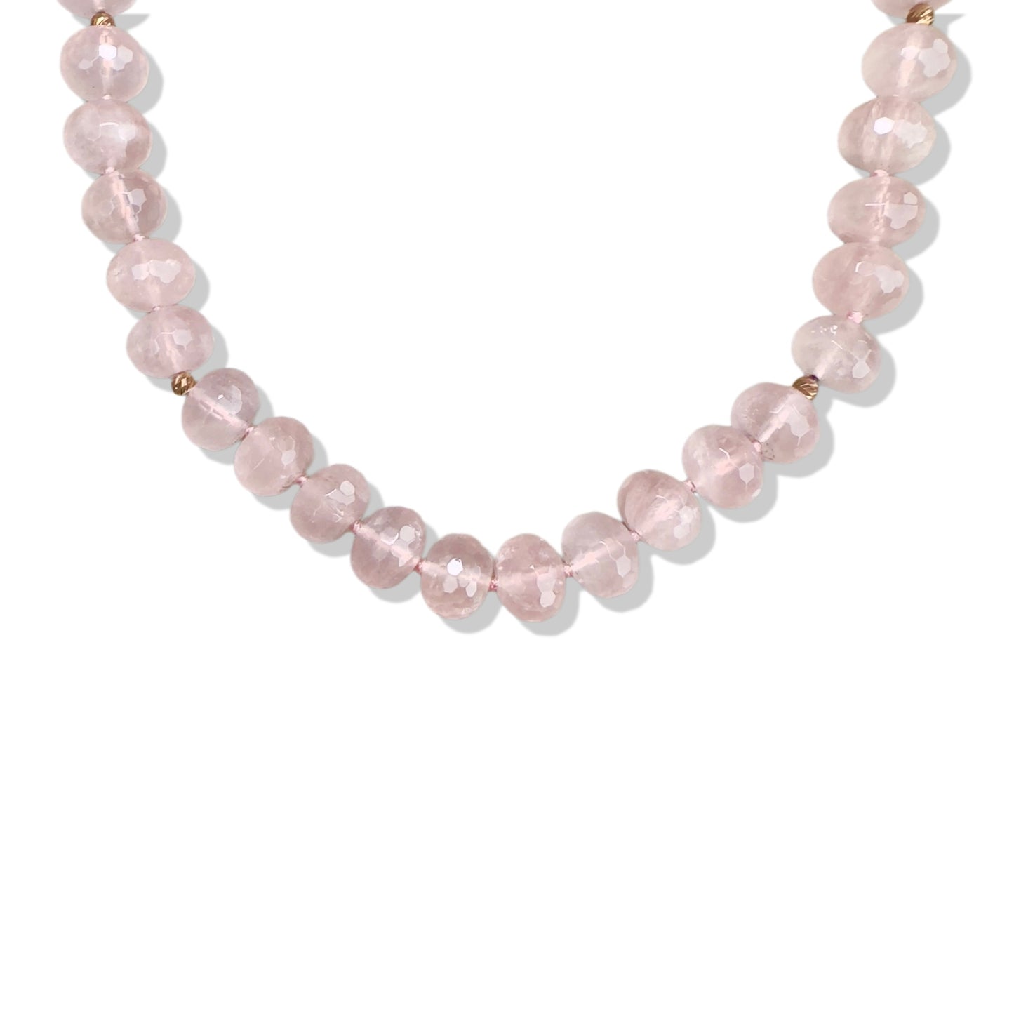 Love Necklace with Rose Quartz