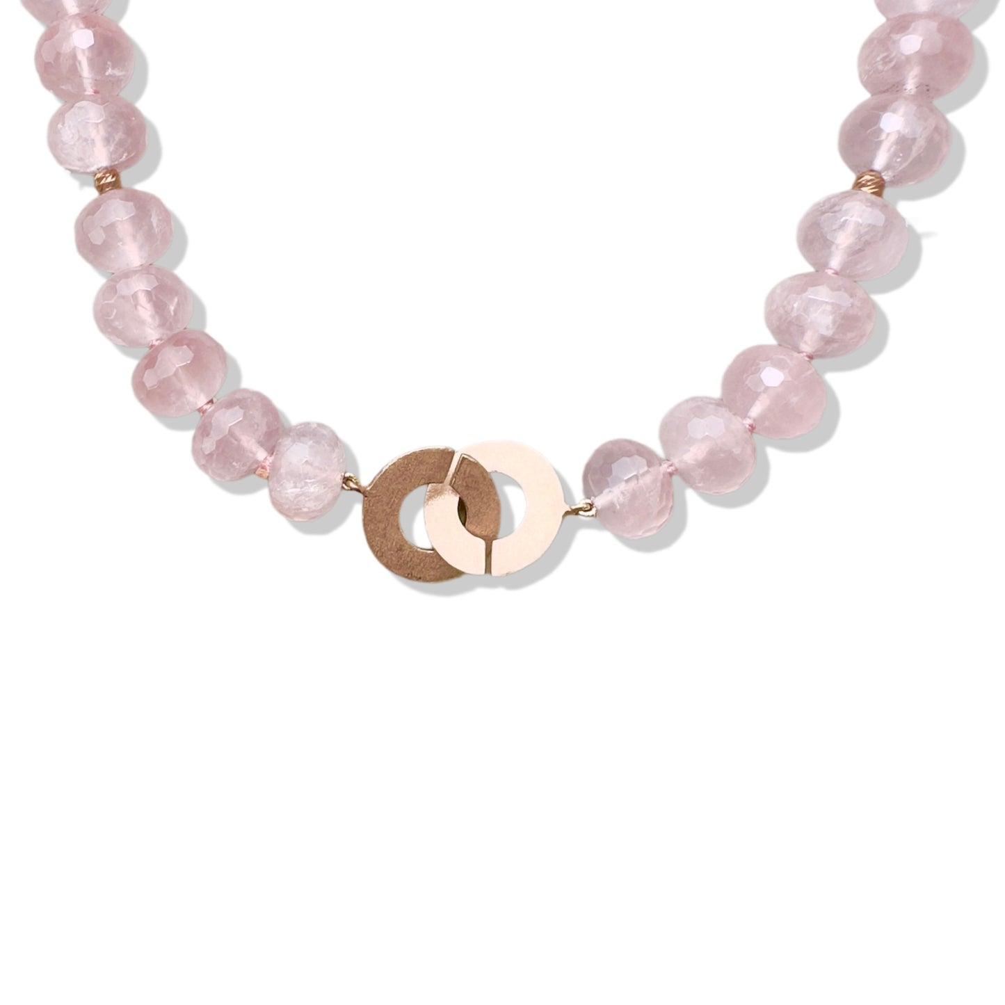Love Necklace with Rose Quartz