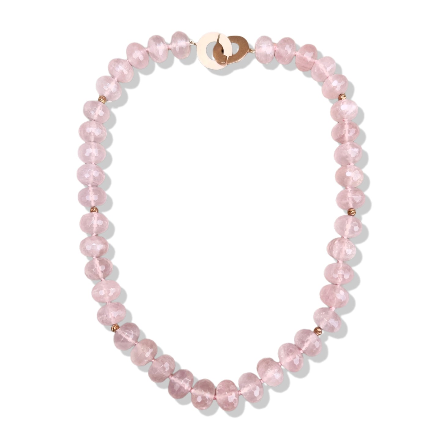 Love Necklace with Rose Quartz
