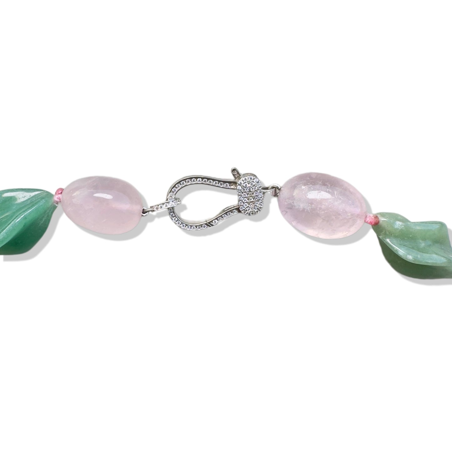 Opportunity Necklace with Green Aventurine and Rose Quartz