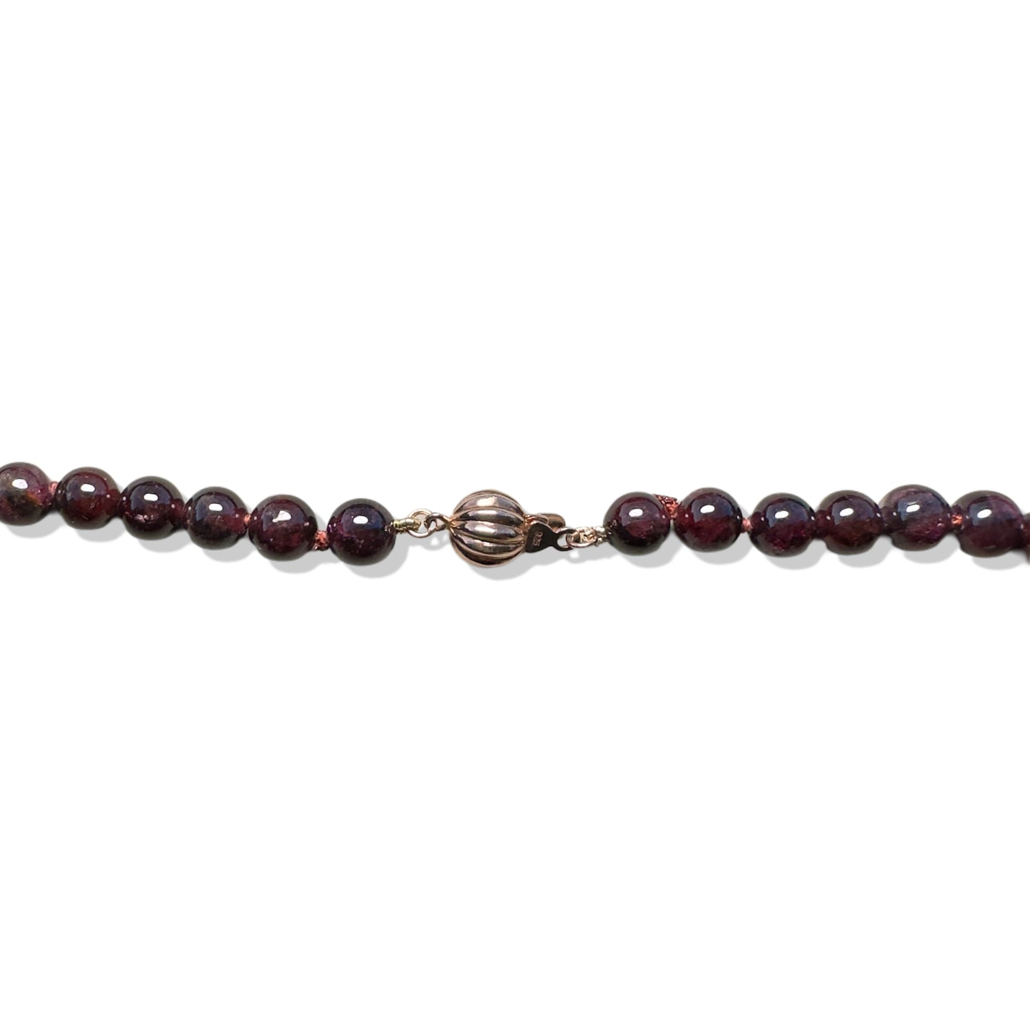 Passion Necklace with Garnet, Burma Jade Gourd Carving