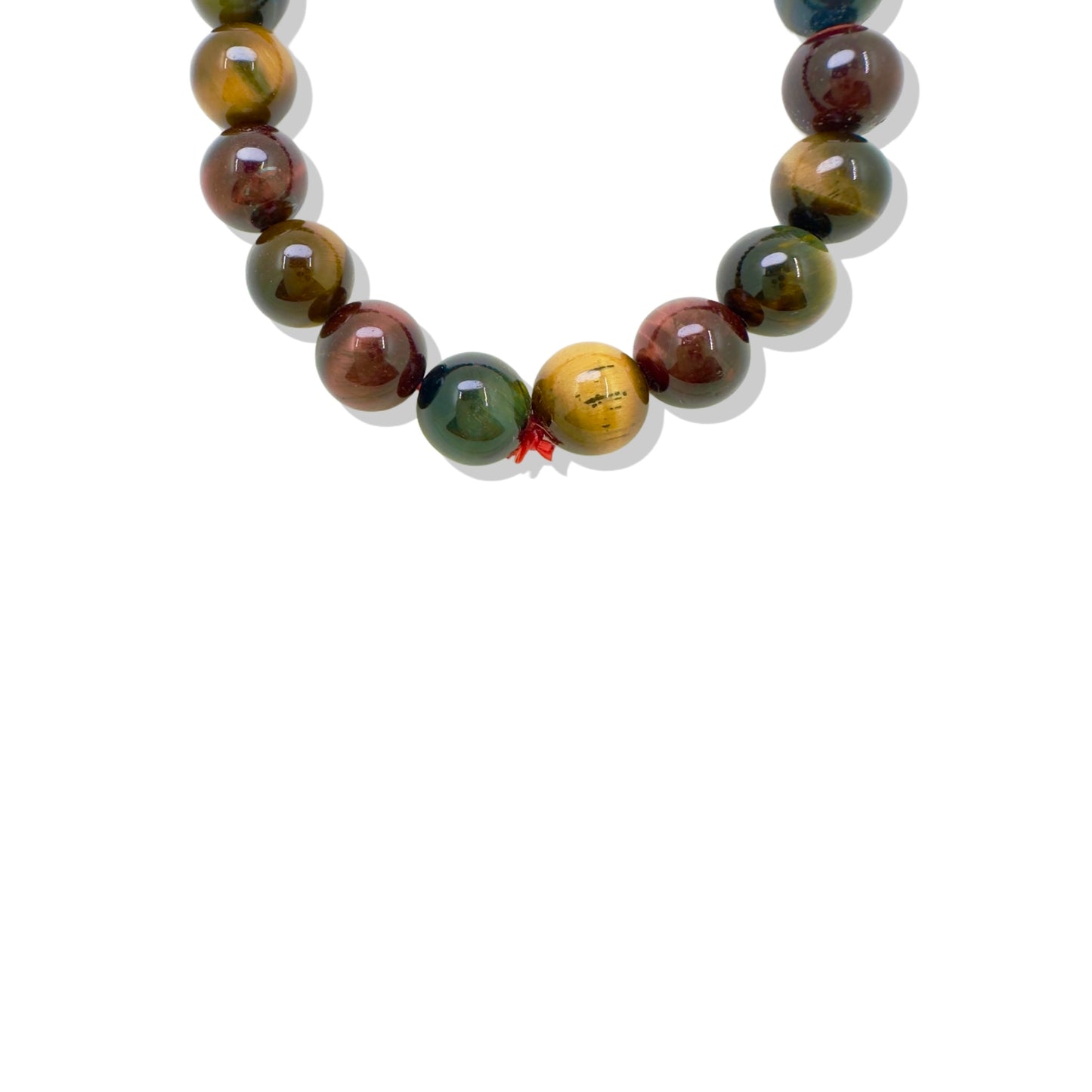 Protection Bracelet with Tiger's Eye and Red Rutilated Quartz