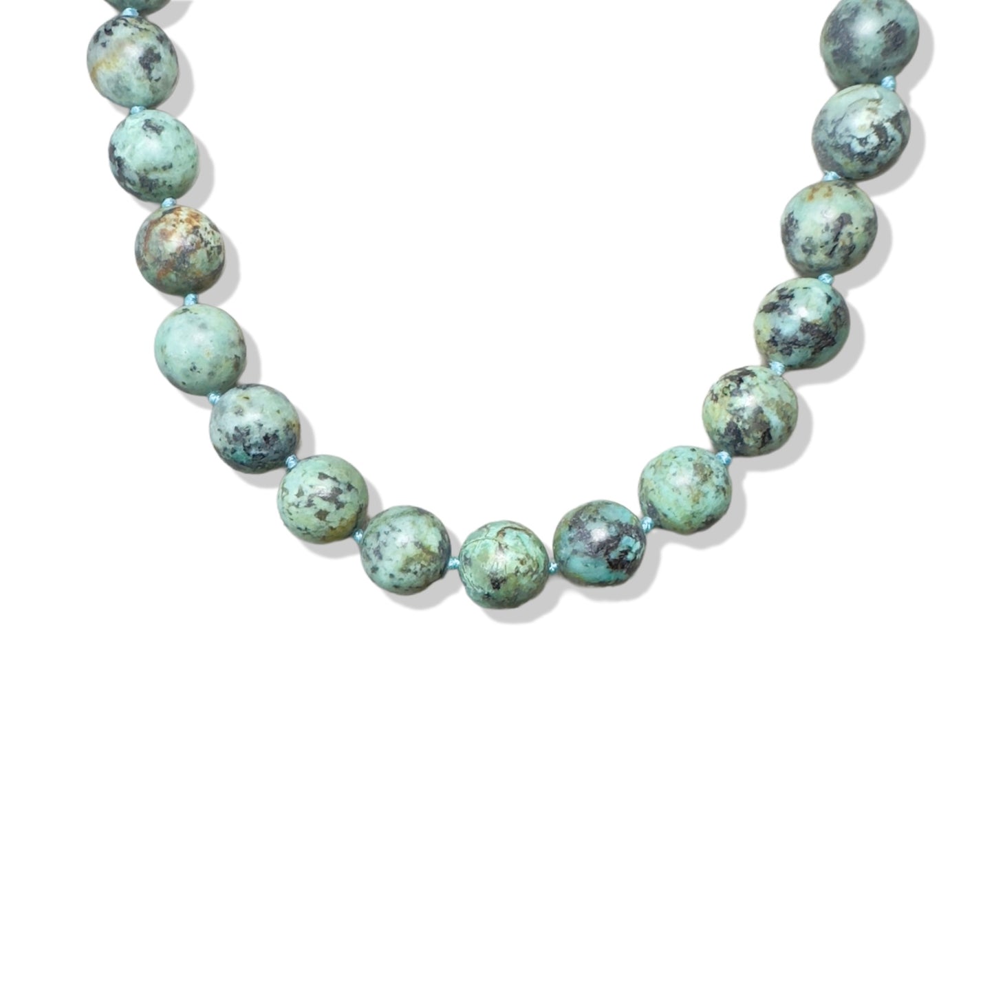 Protection Necklace with Turquoise and Gold