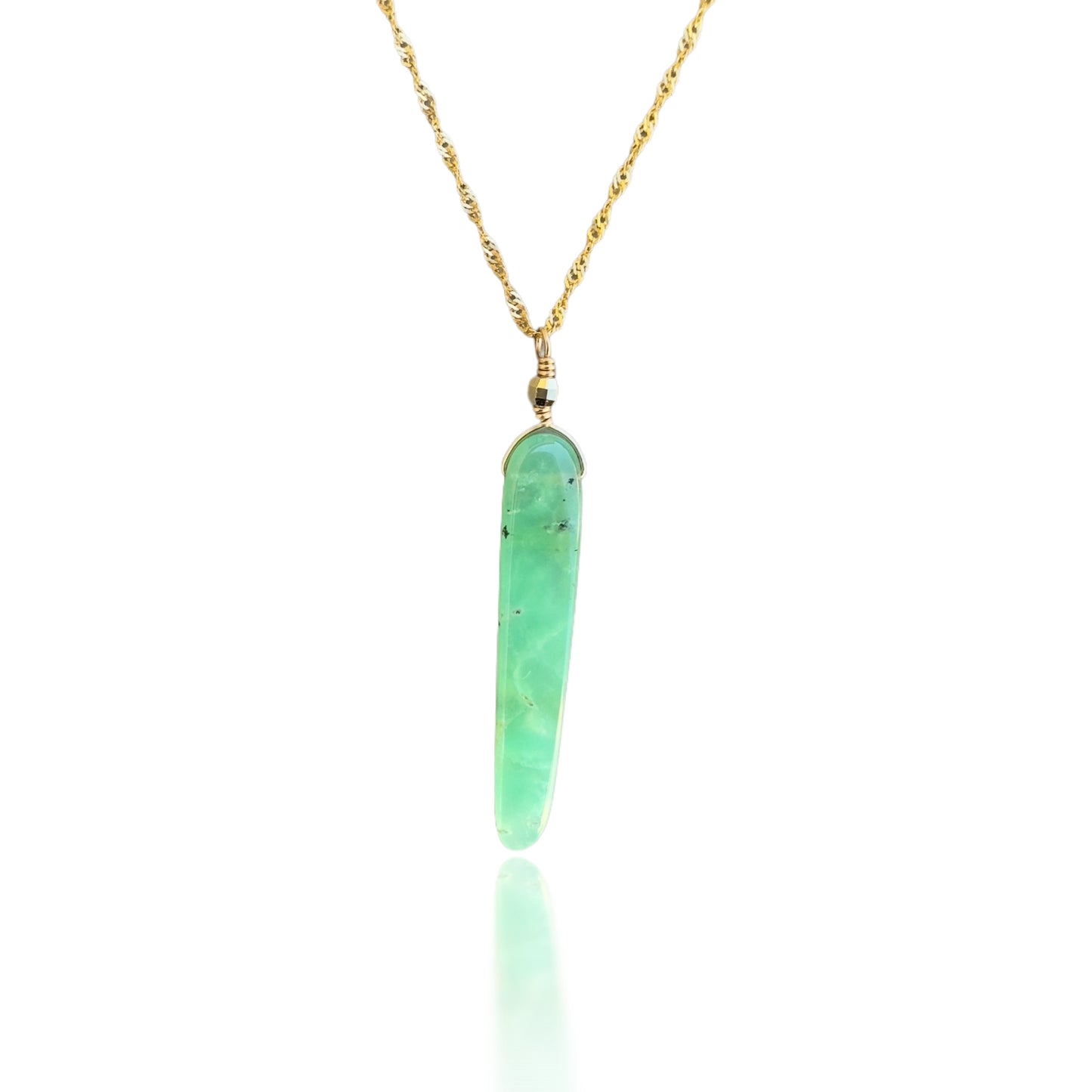 Renewal Pendant with Chrysoprase