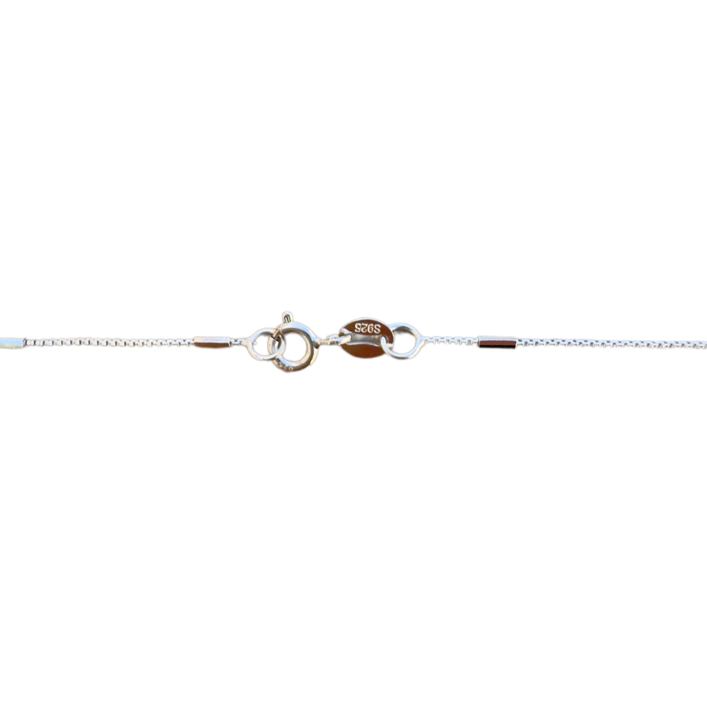 Renewal Pendant with Chrysoprase, Onyx and Silver Chain