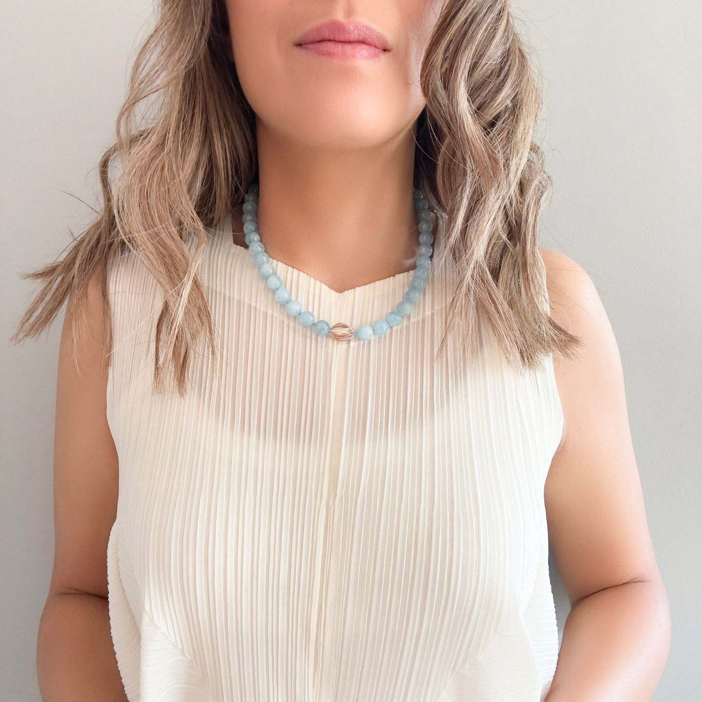 Tranquillity Necklace with Aquamarine