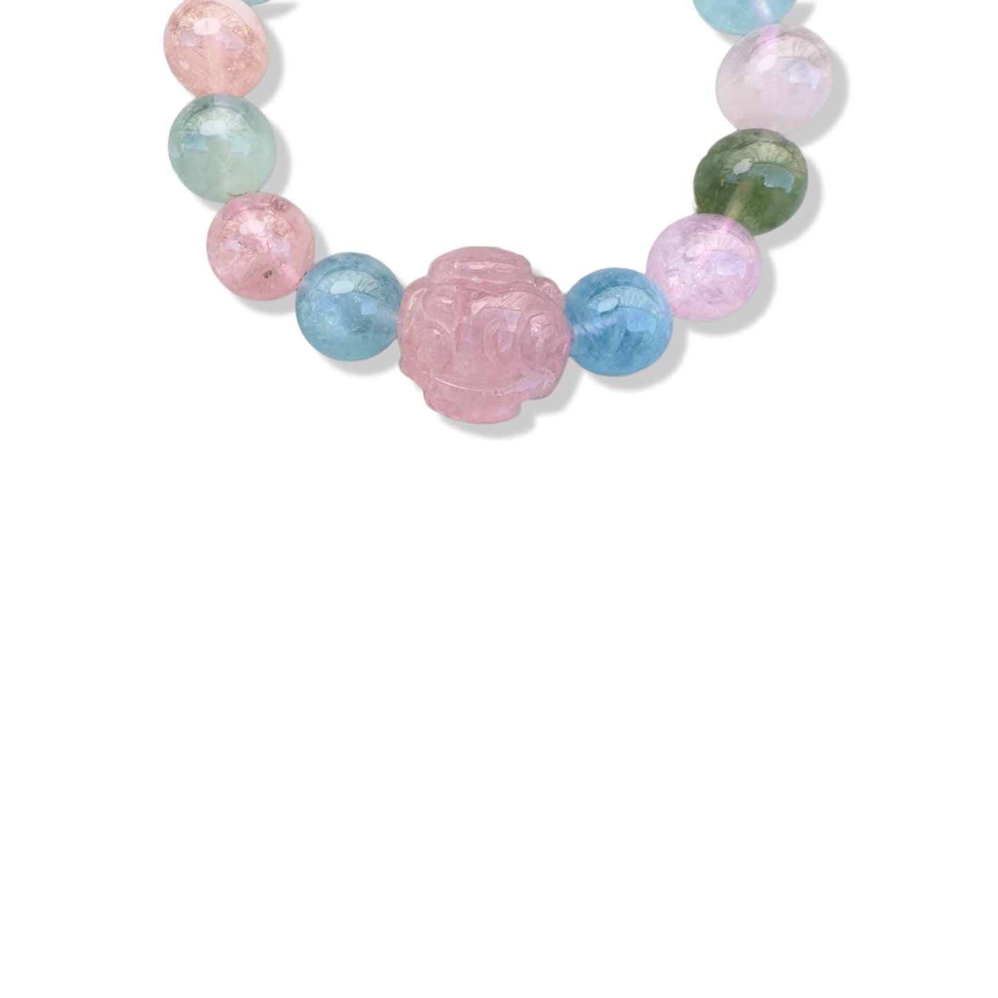 Equanimity Bracelet with Mix Beryl and Morganite