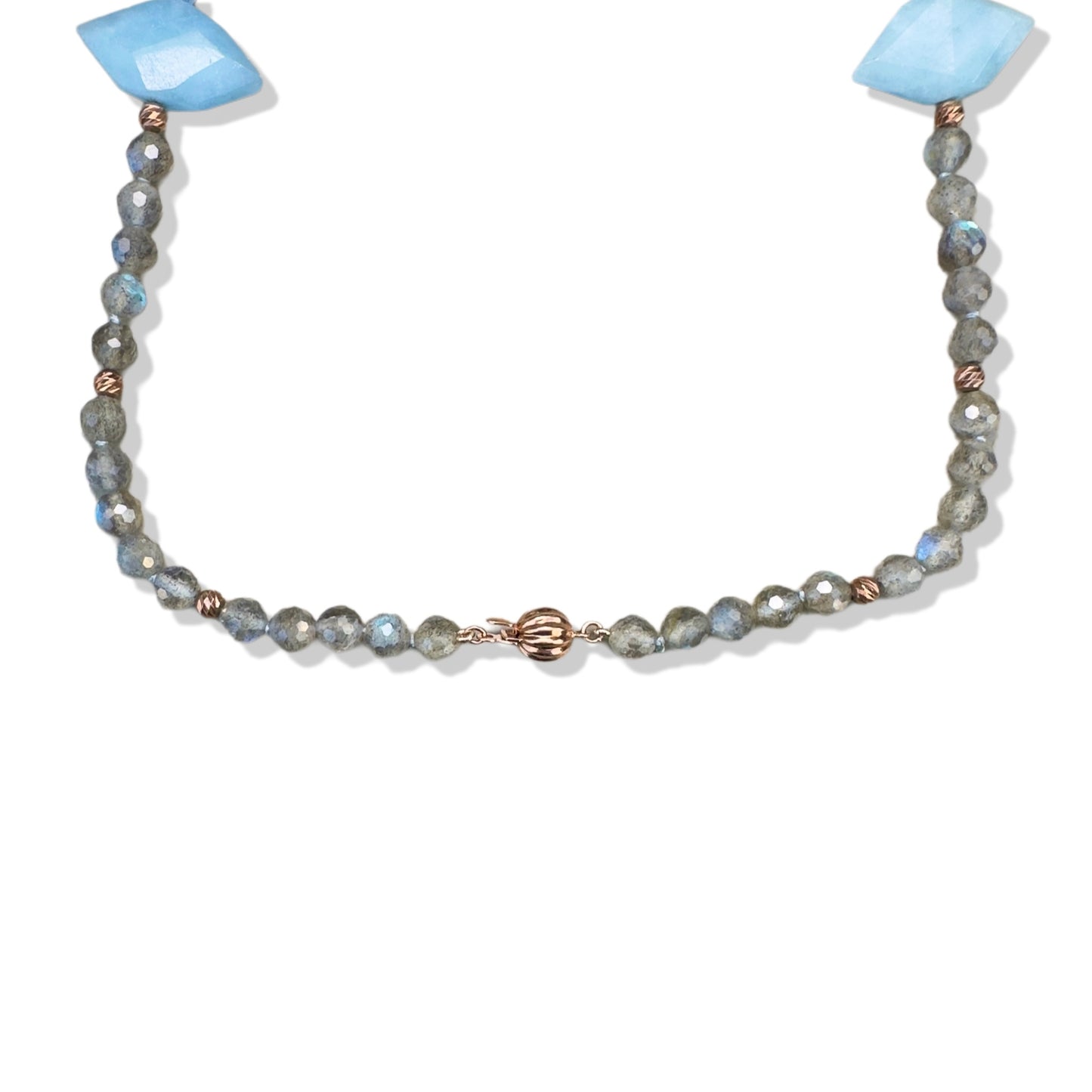 Tranquillity Necklace with Aquamarine and Labradorite