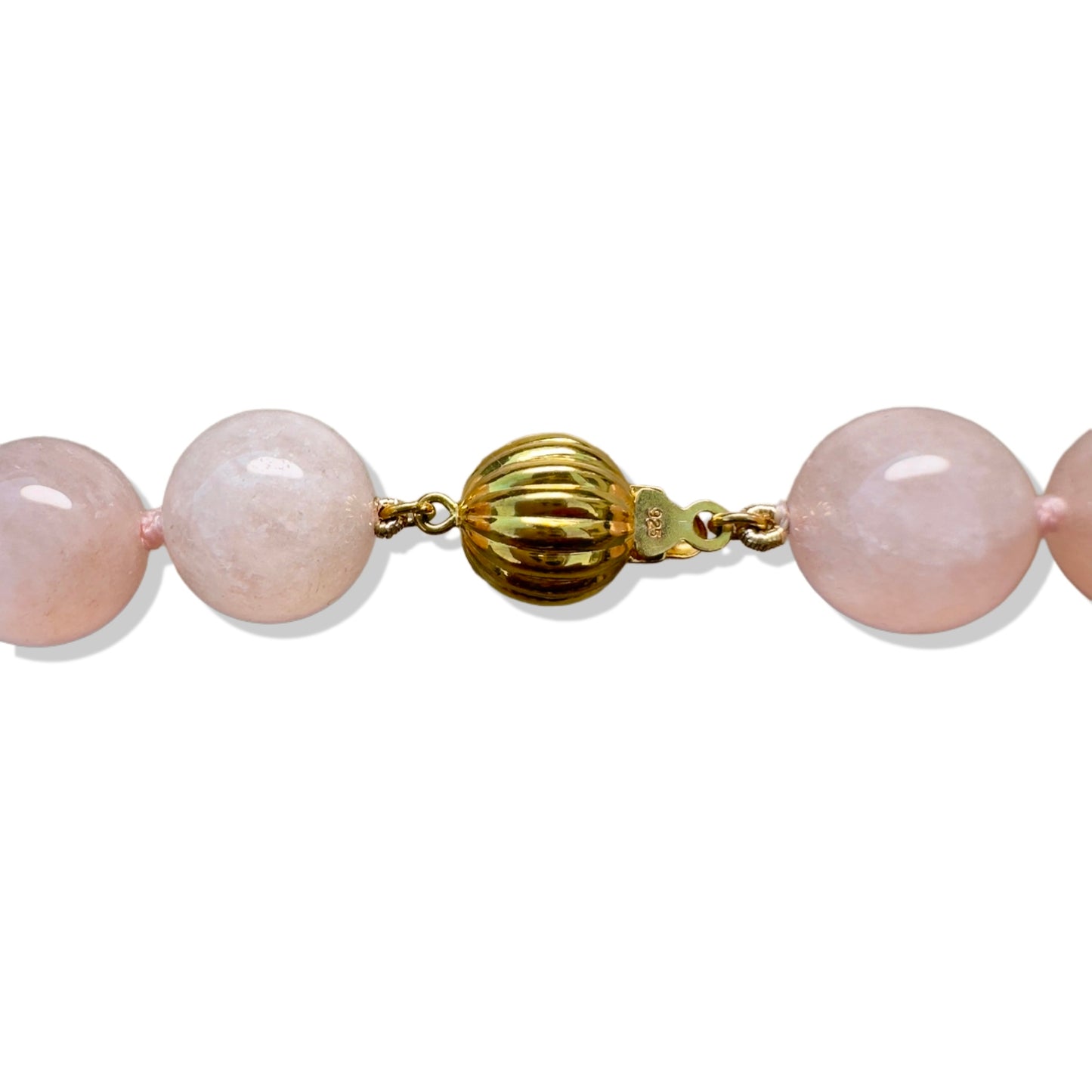 Love Necklace with Morganite and Gold