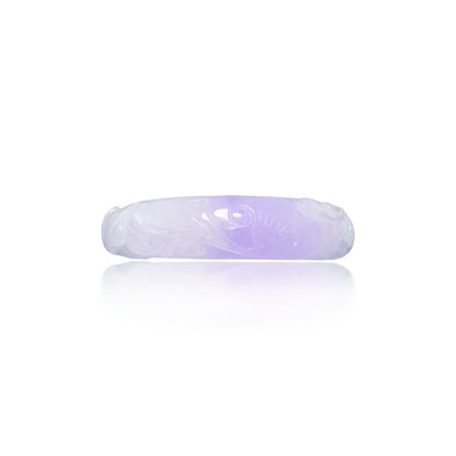Abundance Bangle with Burma Jade Magic Cloud Carving