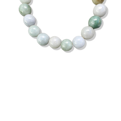 Abundance Bracelet with Green Jade and Tibet Agate Gourd carving