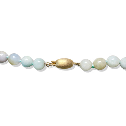 Abundance Necklace with Burma Jade and Tibet Agate