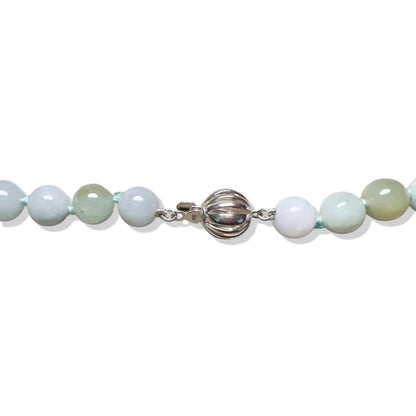 Abundance Necklace with Burma Jade and Yellow Jade Gourd Carving