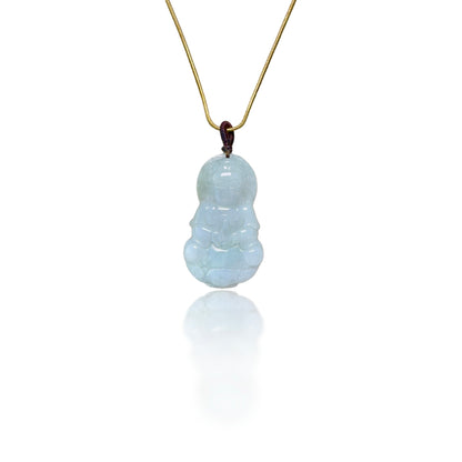 Abundance pendant with Grade A Burma Jade Guanyin Carving