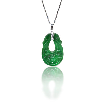 Abundance Pendant with Jade Melon Carving