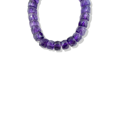 Calming Bracelet with Amethyst and Freshwater Baroque pearl