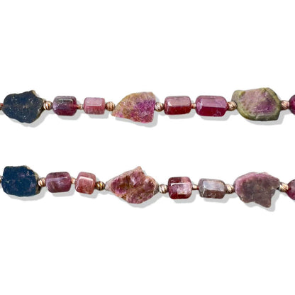 Harmony Necklace with Tourmaline Slice