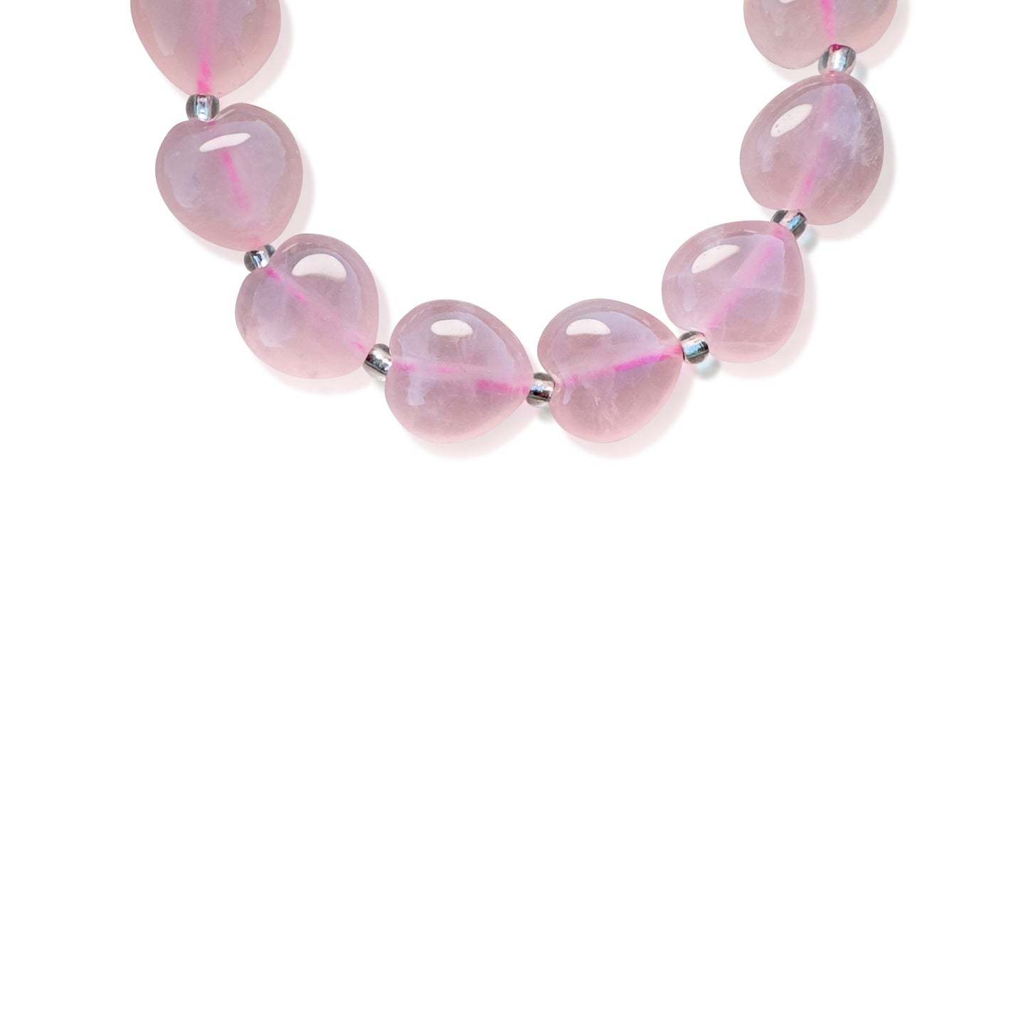 Grace & Joy Bracelet – Rose Quartz Heart & Citrine Carved Beads