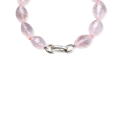 Grace & Love Bracelet – Rose & Silver Leaf Charm