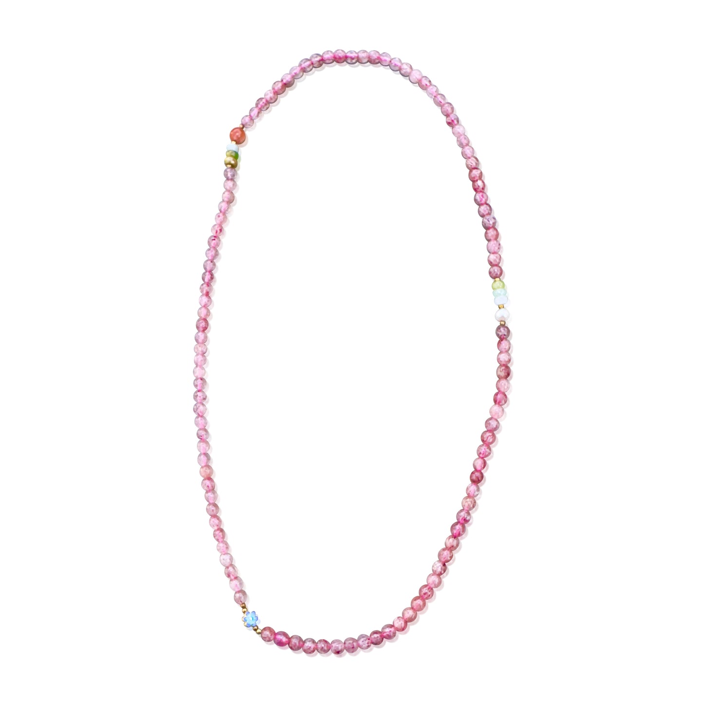 Grace & Sweet Renewal Bracelet – Strawberry Quartz Multi Strand Beads