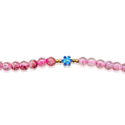 Grace & Sweet Renewal Bracelet – Strawberry Quartz Multi Strand Beads
