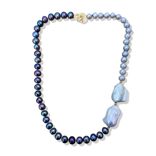 Inner Peace Necklace with Freshwater Pearl
