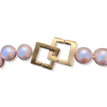 Inner Peace Necklace with Pink Pearl