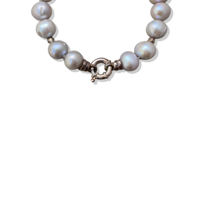 Inner Peace Bracelet with Pearl and Pure Silver Bead