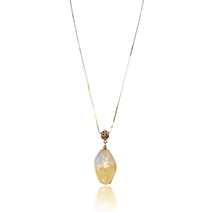 Joy Pendant with Citrine and Gold