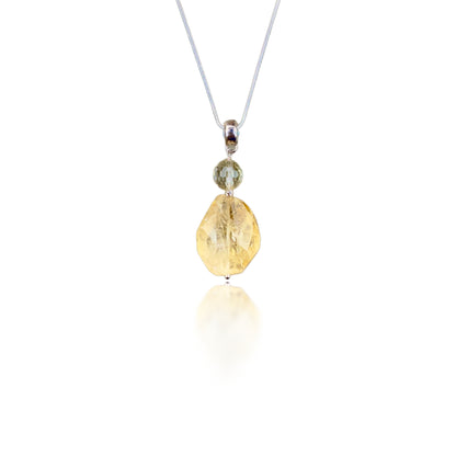 Joy Pendant with Citrine and Smoky Quartz