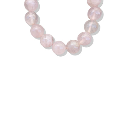 Love Bracelet with Rose quartz, Chrysoprase and Garnet