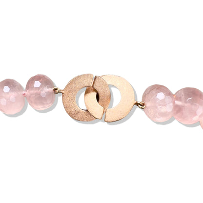 Love Necklace with Rose Quartz