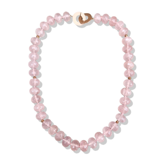 Love Necklace with Rose Quartz