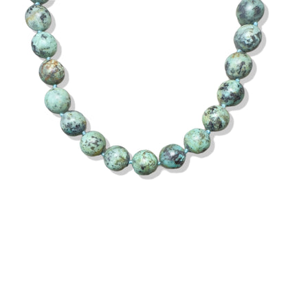 Protection Necklace with Turquoise and Gold